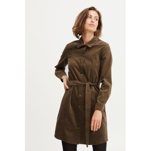 „Blusenkleid FRANSA „“Fransa FRTEAN DR 1″“ Gr. 36, EURO-Größen, braun (rain drum) Damen Kleider Blusenkleider“