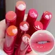 8 Farben Gelee Lippenstift feuchtigkeit spendenden Spiegel Wasser Licht festen Lip gloss Glas Tee