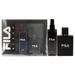 Fila Black by Fila for Men - 2 Pc Gift Set 3.4oz EDT Spray 8.4oz Body Spray