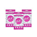 PUR Gum | Aspartame Free Chewing Gum | 100% Xylitol | Sugar Free Vegan Gluten Free & Keto Friendly | Natural Pomegranate Mint Flavored Gum 55 Pieces (Pack of 3)