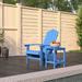 Buyweek Patio Adirondack Chair with Table HDPE Aqua Blue