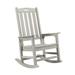 Efurden Patio Rocking Chair Poly Lumber Porch Rocker with High Back 350Lbs Support for Both Outdoor and Indoor (Gray)