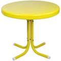22 Outdoor Metal Side Table Yellow