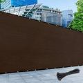 Size 6 X 159 Brown Fence Privacy Screen With Zip Tie Out Door Grade