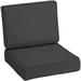 Profoam Performance Outdoor Deep Seating Cushion Set 24 X 24 Slate Grey