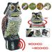 GÂ·PEH Realistic Owl Decoy w/Sound Rotating Head Outdoor Garden Repellent Bird Scare