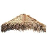 mexican straw roof palm thatch â€“ 7ft diameter umbrella cover natural grass tiki roof outdoor patio shade cape.