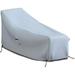 Chaise Lounge Cover 18 Oz Waterproof - 100% Weather Resistant Outdoor Chaise Cover PVC Coated With Air Pockets And Drawstring For Snug Fit (80W X 34D X 32H Grey)