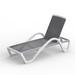 Patio Chaise Lounge Adjustable Aluminum Pool Lounge Chairs with Arm All Weather Pool Chairs for Outside in-Pool Lawn (Gray 1 Lounge Chair) 09671