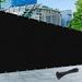 Size 6 X 90 Black Fence Privacy Screen With Zip Tie Out Door Grade