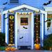 Trick Or Treat Halloween Banner Halloween Hanging Door Curtain Banner Hanging Flag Couplet Decoration Pumpkin Ghost Banners Porch Sign Halloween Decorations