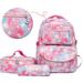 3Pcs School Bags Bookbag Pencil case Women School Set with Lunch bag Pencil Case-Pink