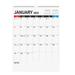 Hemoton English Planner Calendar Multi-function Hanging Planning Calendar Monthly Coil Calendar