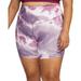 Nike One Women s Mid-Rise 7 Tie-Dye Bike Shorts (Plus Size) Amethyst Wave 1X DV0054-565