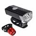 Super Bright Usb Led Bike Bicycle Light Rechargeable Headlight &Taillight Set