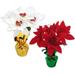 Regent Products G91446 6 x 6 x 8 in. Pot 4-Stem Poinsettia Floral Arrangement 2 Assorted Color - 10 per Pack - 14 Piece