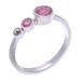 Expressly Romantic,'Modern Ruby and Marcasite Cocktail Ring from Thailand'