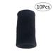 Tinksky 10 Pcs Volleyball Finger Sweatband Stretchy Finger Protector Sleeve Arthritis Support Sports Aid (Black)