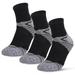 Carevas Men 3 Pairs Athletic Cotton Socks Outdoor Sports Casual Crew Socks for Hiking Trekking Walking