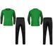 Aislor Big Boys Goalkeeper Soccer Jersey and Pants Sponge Padded Protective Football Goalie Keeper Age 7-12 Green 9-10