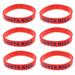 6 Pcs Country Silicone Wristband Fashion Sports Bracelet ( Rica)