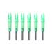 Hemoton 6 Pcs Archery LED Lighted Arrow Hunting Luminous Arrow Tails Bow Accessories Internal Arrow End Fit 6.2mm Arrow Shaft (Green)