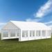 Summit Living 16 X 32 FT Party Tent Outdoor Canopy Tent for outside party wedding tent with 10 Sidewalls White