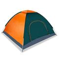 4 Persons Camping Waterproof Tent Pop Up Tent Instant Setup Tent w/2 Mosquito Net Doors Carrying Bag Folding 4 Seasons for Hiking Climbing Adventure F