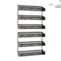 Fuleadture Set of 2 3 Tiers Storage Shelf in Home Bronze