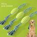 wirlsweal Tpr Material Dog Toy Dog Toy Dog Toy Cotton Rope with Separate Bite Resistant Teeth Grinding Durable Tpr Material