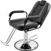 Modern Deluxe Reclining Barber Chair with Heavy-Duty Pump