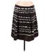 Simply Vera Vera Wang Casual A-Line Skirt Knee Length: Black Print Bottoms - Women's Size 10