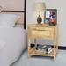 Nightstand Set of 2,1 Drawer and open storage shelf