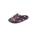 Wide Width Women's The Carita Clog Slipper by Comfortview in Floral (Size L W)