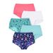 Plus Size Women's Stretch Cotton Brief 5-Pack by Comfort Choice in Blue Hot Chocolate (Size 8) Underwear