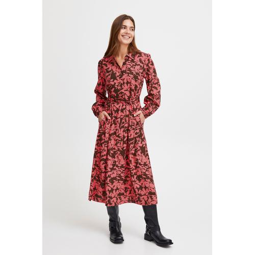 „Blusenkleid FRANSA „“Fransa FRCINA DR 1″“ Gr. xl, US-Größen, braun (carafe ao23 two col flower) Damen Kleider Blusenkleider“