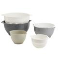 Basic Essentials Mixing Bowls w/ Colanders Set Plastic in Gray | Wayfair TTU-V4828-ECM