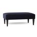Ambella Home Collection Aperitif Upholstered Bench Polyester/Performance Fabric in Blue/Black | 20 H x 48 W x 30 D in | Wayfair