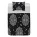 Ambesonne Microfiber Reversible 2 Piece Coverlet/Bedspread Set Microfiber in Gray | Twin Coverlet/Bedspread + 1 Standard Sham | Wayfair