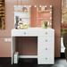 Boahaus LLC Saranya Vanity Wood in White | 54 H x 38 W x 15 D in | Wayfair 1613-23-LB-6204-05