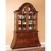 David Michael China Cabinet Wood/Glass in Brown/Red | 86 H x 60 W x 19 D in | Wayfair B-2