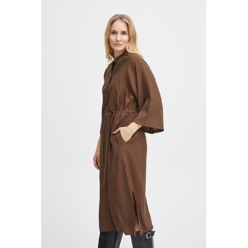 „Blusenkleid FRANSA „“Fransa FRMISA DR 1″“ Gr. m, US-Größen, braun (carafe) Damen Kleider Blusenkleider“