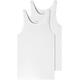 Unterhemd SCHIESSER ""95/5"", Herren, Gr. 5 (M), N-Gr, weiß (100, weiß), Single Jersey, Obermaterial: 95% Baumwolle, 5% Elasthan, unifarben, casual, körpernah, tiefer Rundhals, ärmellos, Unterhemden, mit seitlichen Nähten