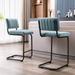 Everly Quinn Velvet Counter & Bar Stool Velvet in Blue | Counter Stool (Seat Height: 24") | Wayfair 11EA575F9D1D47CBBAF650A11C4B4B3F