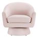 Swivel Chair - Astral Performance Velvet Fabric & Wood Swivel Chair by Modway Polyester/Fabric in Pink | 30.5 H x 31 W x 30.5 D in | Wayfair