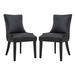 Modway Marquis Side Chair Dining Chair, Wood in Black | Wayfair 889654151654