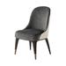 Theodore Alexander Covet the Steve Leung Side Chair Upholstered/Fabric/Genuine Leather in Brown | 35.5 H x 21.25 W x 24.5 D in | Wayfair