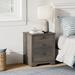 Fitueyes Manufactured Wood Nightstand Wood in Gray/Brown | 23 H x 18.8 W x 15.5 D in | Wayfair WF06A305NR-NS