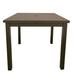 Grosfillex Expert Grosfillex Sigma 34" Square Outdoor Table Metal in Brown | 29 H x 34 W x 34 D in | Wayfair US928599