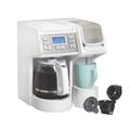 Hamilton Beach Flexbrew Trio Coffee Maker Plastic in White | 13.8 H x 11.8 W x 13.2 D in | Wayfair 49917